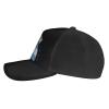 KOSPOGO The Argentina Flag and Freedom Baseball Cap Men's and Women's Baseball Hat Adjustable Casual Outdoor Breathable Caps Truck Driver Hat Dad Cap Black view 3