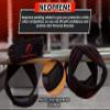 Trend Changer Figure 8 Lifting Strap Padded Deadlift Straps Heavy Duty Weight Lifting Straps Strongman Axle Bar Straps Weightlifting Wrist Wraps (Large (8.0'' & UP Wrist Circumference), Green White) view 4