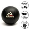 Amber Fight Gear Leather Medicine Ball for Strength & Conditioning, Plyometric & Core Training, Cardio Workouts for Muscle Building, Squats, Lunges, Partner Training, 15lb view 4