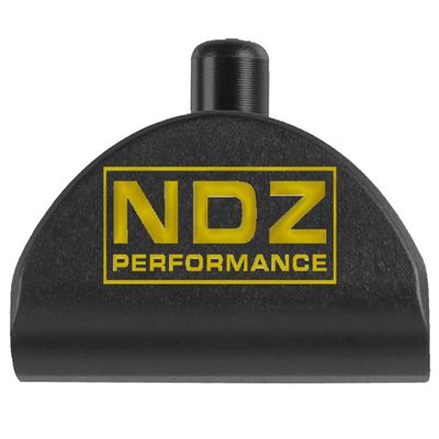 NDZ Performance Grip Frame Insert Plug for Glock Gen 4-5 Models 17 19 22 23 24 31 34 35 Black Aluminum with Gold Laser Engraved Image Logo