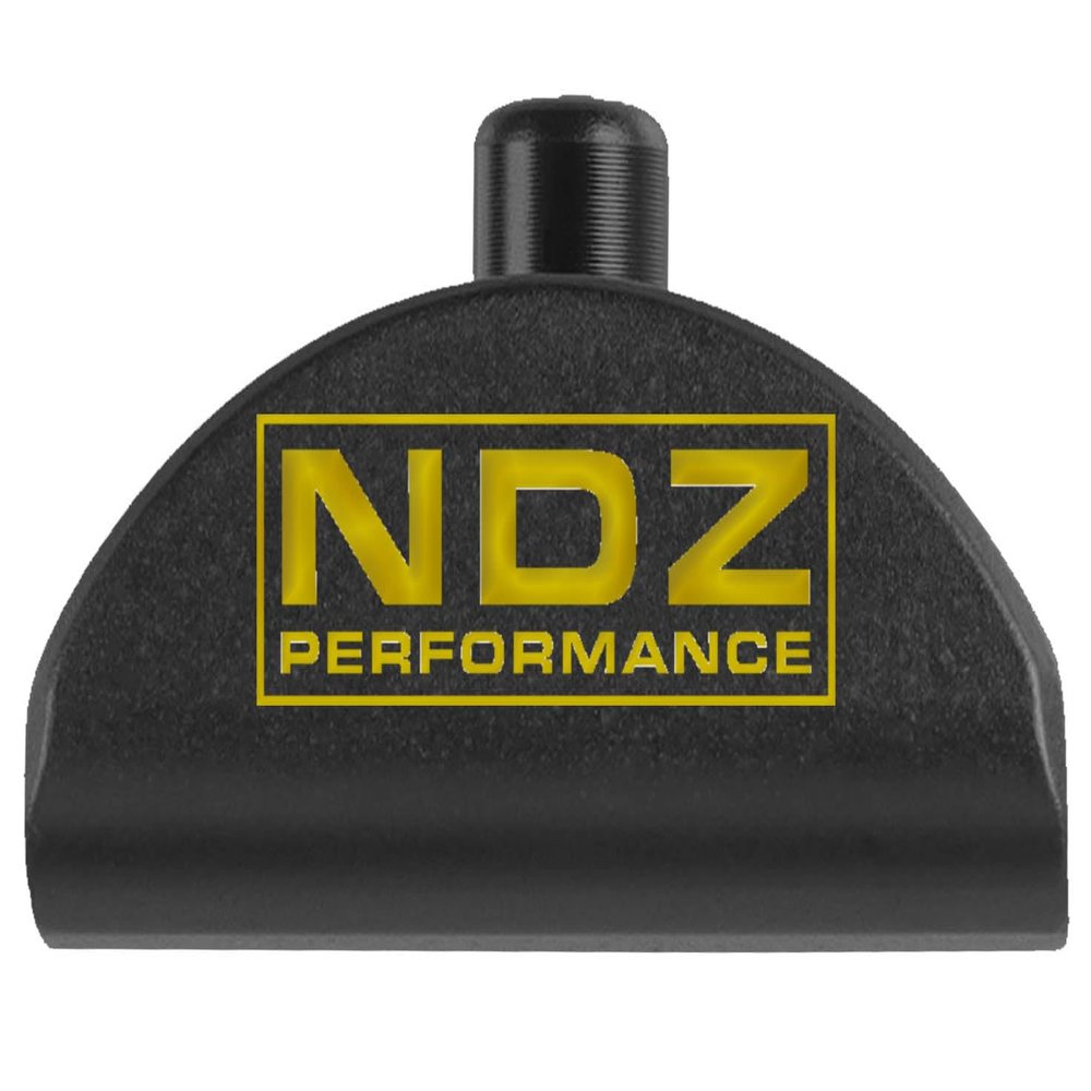 NDZ Performance Grip Frame Insert Plug for Glock Gen 4-5 Models 17 19 22 23 24 31 34 35  Black Aluminum with Gold Laser Engraved Image Logo
