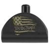 NDZ Performance Grip Frame Insert Plug for Glock Gen 4-5 Models 17 19 22 23 24 31 34 35  Black Aluminum with FDE Laser Engraved Image  We The People Flag view 1
