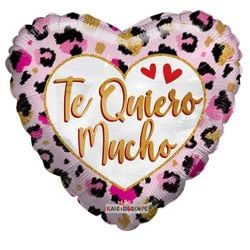 18" Convergram Te Quiero Mucho Animal Print Balloon Spanish