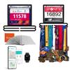 Vorlich Race Bib and Medal Display Medal Hanger Display Medal Holder Bib Boards for Runners Medal Hanger Medal Holder Display Running Medal Hanger Display Displays up to 50+ Medals,100+ Race Bibs view 1