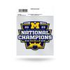Rico Industries NCAA Michigan Wolverines 2024 CFP National Champions Small Static Cling view 1