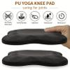 MBKHFLL Yoga Knee Guards (Set of 2) - Male and Female Yoga Props and Accessories for Fitness, Travel, Meditation, Kneeling, Balance, Floor, Pilates Pads for Knee and Elbow (black) view 3