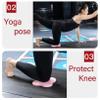 MBKHFLL Yoga Knee Guards (Set of 2) - Male and Female Yoga Props and Accessories for Fitness, Travel, Meditation, Kneeling, Balance, Floor, Pilates Pads for Knee and Elbow (blue) view 3