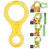 CRIOH Climbing 8,35KN Figure 8 Rope Descender for Rock Climbing Rescue Gear (Gold) view 3
