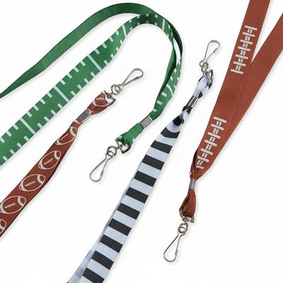 Fun Express Football Breakaway Lanyards - 34" (Pack of 12) - Premium Nylon Material, Perfect for Coaches, Players, & Fans