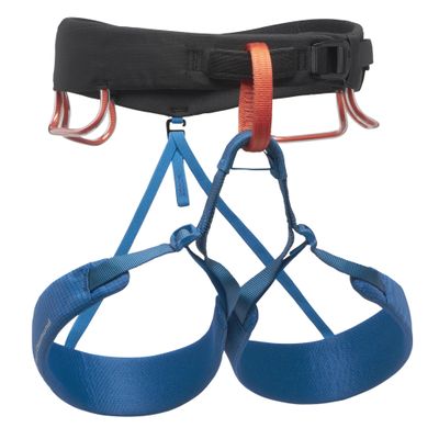 BLACK DIAMOND Mens Momentum Rock Climbing Harness | Adjustable Waist & Leg Loops | Dual Core Construction | Lightweight Comfort | Kingfisher | Large