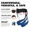 BLACK DIAMOND Mens Momentum Rock Climbing Harness | Adjustable Waist & Leg Loops | Dual Core Construction | Lightweight Comfort | Kingfisher | Large view 3