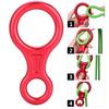CRIOH Climbing 8,35KN Figure 8 Rope Descender for Rock Climbing Rescue Gear (Red) view 3