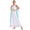 LiiYii Women's Greek God Dress Costume Greece Toga Cosplay Dress Halloween Party Performance Outfits Light Blue XX-Large view 2