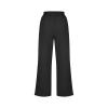 NATHGAM Womens Dressy Pants Summer Straight Leg Trousers Elastic High Waisted Pants Business Casual Work Office Pant Trousers Black view 4