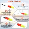 AGOOL Fishing Bobbers Floats Peg Floats Foam Cigar Catfish Floats Slip Bobbers Catfish Rig Cork Bobbers with Pipe Plug for Catfish Santee Rig Freshwater Saltwater Fishing view 4
