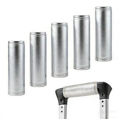 5Pack Luggage Handle Wrap for Suitcase Luggage Identifiers Tag for Suitcases Handle Cover Marker Travel Accessories (05Handle Wrap-Silver)