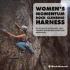 BLACK DIAMOND Womens Momentum Rock Climbing Harness | Dual Core Construction | Adjustable Waist & Leg Loops | Lightweight Comfort | Baja Sunrise | Medium view 2