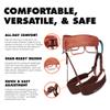 BLACK DIAMOND Womens Momentum Rock Climbing Harness | Dual Core Construction | Adjustable Waist & Leg Loops | Lightweight Comfort | Baja Sunrise | Medium view 3