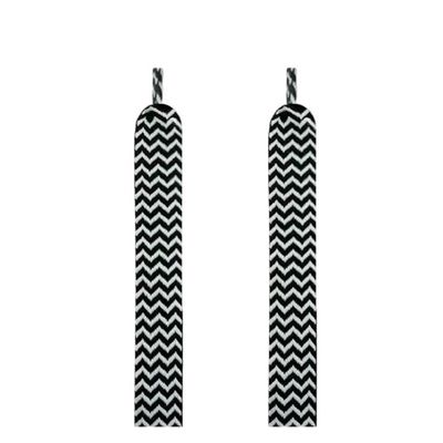 1Pair Flat Shoelaces For Sneakers Shoe Laces Width 1.5cm/2cm/3cm Shoelace White Flat Wide Shoe Laces Sneaker Laces (Color : 2 Black White, Size : 120cm)