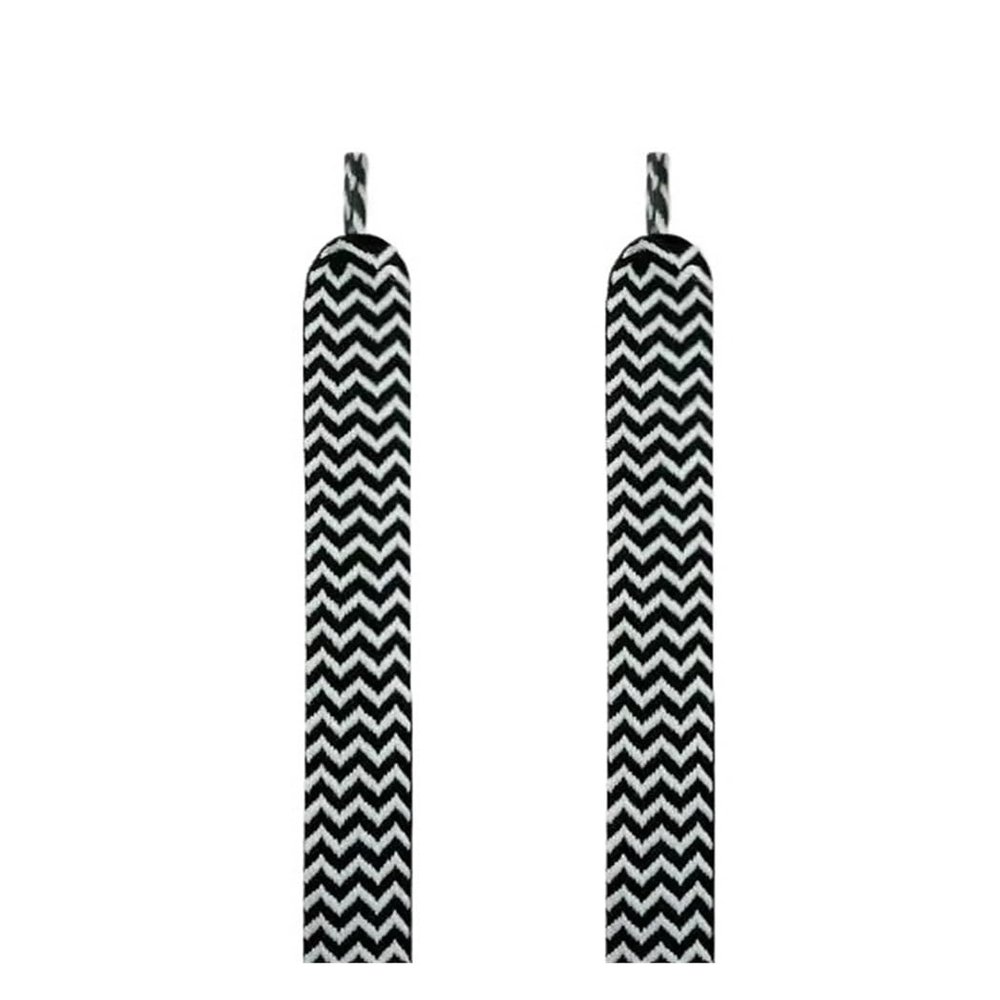 1Pair Flat Shoelaces For Sneakers Shoe Laces Width 1.5cm/2cm/3cm Shoelace White Flat Wide Shoe Laces Sneaker Laces (Color : 2 Black White, Size : 120cm)
