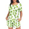 UMIRIKO St. Patrick's Day Womens Pajama Sets, Soft Pj set, Ladies Pajamas Sets O Neck, Size XXL 21343014 view 4