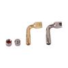 90 Degree Angle Brass Air Tyre Valve Stem with Extension Adapter Compatible with Car Truck Motorcycle Cycling Scooter Accessories (Color : 40MM Gold) view 3