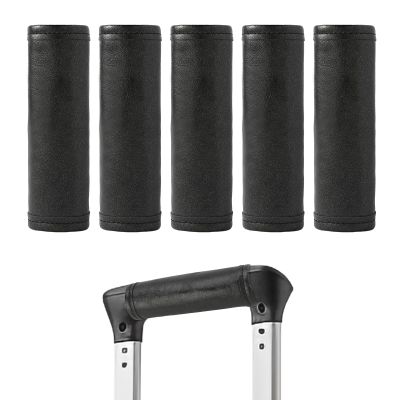 5Pack Luggage Handle Wrap for Suitcase Luggage Identifiers Tag for Suitcases Handle Cover Marker Travel Accessories (05Handle Wrap-Black)