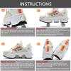 2-in-1 Roller Skate Shoes for Kids, Sneakers with Double-Row Invisible Deformation Wheels, Retractable Skates Shoes Suitable for Outdoor Sports Skating Invisible Roller Skates for Kids& Adults view 4