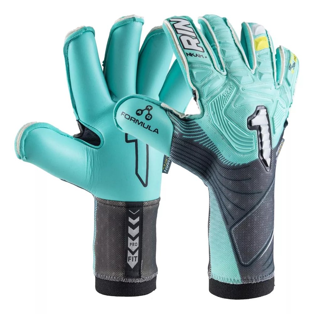Rinat Nkam Pro Goalkeeper Gloves - Golero Sport (Aqua White, 8)
