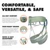 BLACK DIAMOND Womens Momentum Rock Climbing Harness | Dual Core Construction | Adjustable Waist & Leg Loops | Lightweight Comfort | Desert Sage | Large view 3