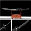 Zhmyyxgs Handmade Japanese Samurai Sword 1065 Steel Katana with Black Blade Real Metal Katana view 4