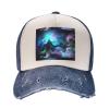3D Graphics Universe Space Stylish Sports Hat in Denim,Adjustable, Breathable,for Daily Wear and Outdoor Activities view 3