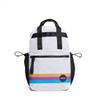 VOORAY 19L Katie Backpack, Large - Travel, Gym & Sports Backpack Wild Desert, White Floral Retro Stripe view 1