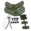 ATAIRSOFT Rail Mount Helmet Adapter Maritime Helmet Side Rail with Lanyard Mounting Screws Tactical Hunting Helmet Accessories OD view 2