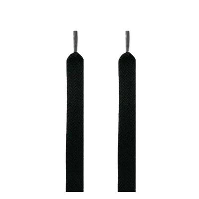 1Pair Flat Shoelaces For Sneakers Shoe Laces Width 1.5cm/2cm/3cm Shoelace White Flat Wide Shoe Laces Sneaker Laces (Color : 1.5 Black, Size : 120cm)