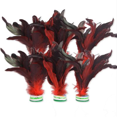 Baitaihem Colorful Kick Shuttlecock Fancy Chinese Jianzi Foot Sports Outdoor GameType-B,6 Pack