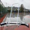 YLQFGUVWK Stainless Steel Tennis Court Wiper, EVA Water Push Strip Rain Shuttle Broom, Tennis Court Floor Surface Water Removal Tool with Replacement Strip view 1