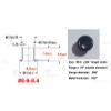 1 Tools with 200pcs #8-9-8.4mm (.294 Length Under Flange x 1/4" Outside Diameter) Black Brass Eyelets Rivets for .080 - .093 Kydex Holster FastenerBlack view 4