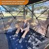 FUNHORUN Hunting Blind with Floor Mat, 360 Degree See Through Ground Blind with Carrying Bag, 2/3 Person Pop Up Camouflage Tent Portable Concealed Shelter view 4