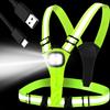 Amprich LED Reflective Running Vest,High Visibility Reflective Running Gear,Rechargeable Light Up Running Vest for Walking Running Cycling,Adjustable for Men Women Kids view 1