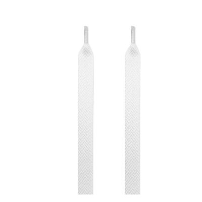 1Pair Flat Shoelaces For Sneakers Shoe Laces Width 1.5cm/2cm/3cm Shoelace White Flat Wide Shoe Laces Sneaker Laces (Color : 1.5 white, Size : 120cm)