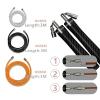 Mogold Weighted Jump Rope for High-Intensity Training, Muay Thai & MMA Workouts Heavy Jumping Ropes for Fitness Carbon Fiber Handle Adjustable Length 3 Meters 1/5 +1/4lb+1/2lb PVC Steel Wire Rope view 3