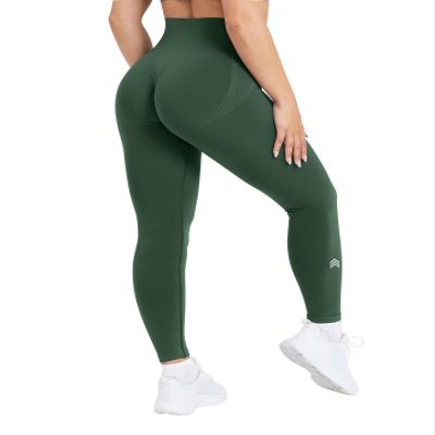 TRYTO Soul Collection Seamless Scrunch Effortless Leggings Workout Regular Length Evergreen, X-Large