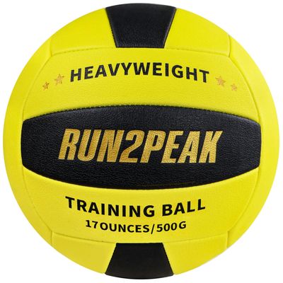 RUN2PEAK Heavy Weight Volleyball Official Size 5 PU Setter Volleyball Training Ball Weighted Volleyballs for Setters Practice Equipment Volley Balls for Indoor Outdoor Setting Trainer