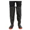 BcoMfy Winter Warm Hip Waders Boots, 60cm/23.6in Knee High Rain Boots, Non-slip Wear-resistant Rubber Sole (Color : Black1, Size : 8.5) view 1