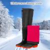 BcoMfy Winter Warm Hip Waders Boots, 60cm/23.6in Knee High Rain Boots, Non-slip Wear-resistant Rubber Sole (Color : Black1, Size : 8.5) view 2