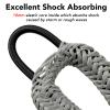4 Feet Bungee Dock Line Mooring Rope for Docking with Stainless Steel Clip Accessories for Boats PWC, Built in Snubber, Kayak, Watercraft,SeaDoo,Jet Ski, Pontoon, Canoe, Power Boat 2-Pack (Grey) view 2