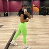 TRYTO Soul Collection Seamless Scrunch Effortless Leggings Workout Regular Length Apple Green, Large view 2