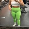 TRYTO Soul Collection Seamless Scrunch Effortless Leggings Workout Regular Length Apple Green, Large view 4