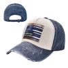 American Thin Blue Line Flag Sporty Cap for All Seasons,Unisex Baseball Cap,Ideal Fishing Hat for Men and Women view 2